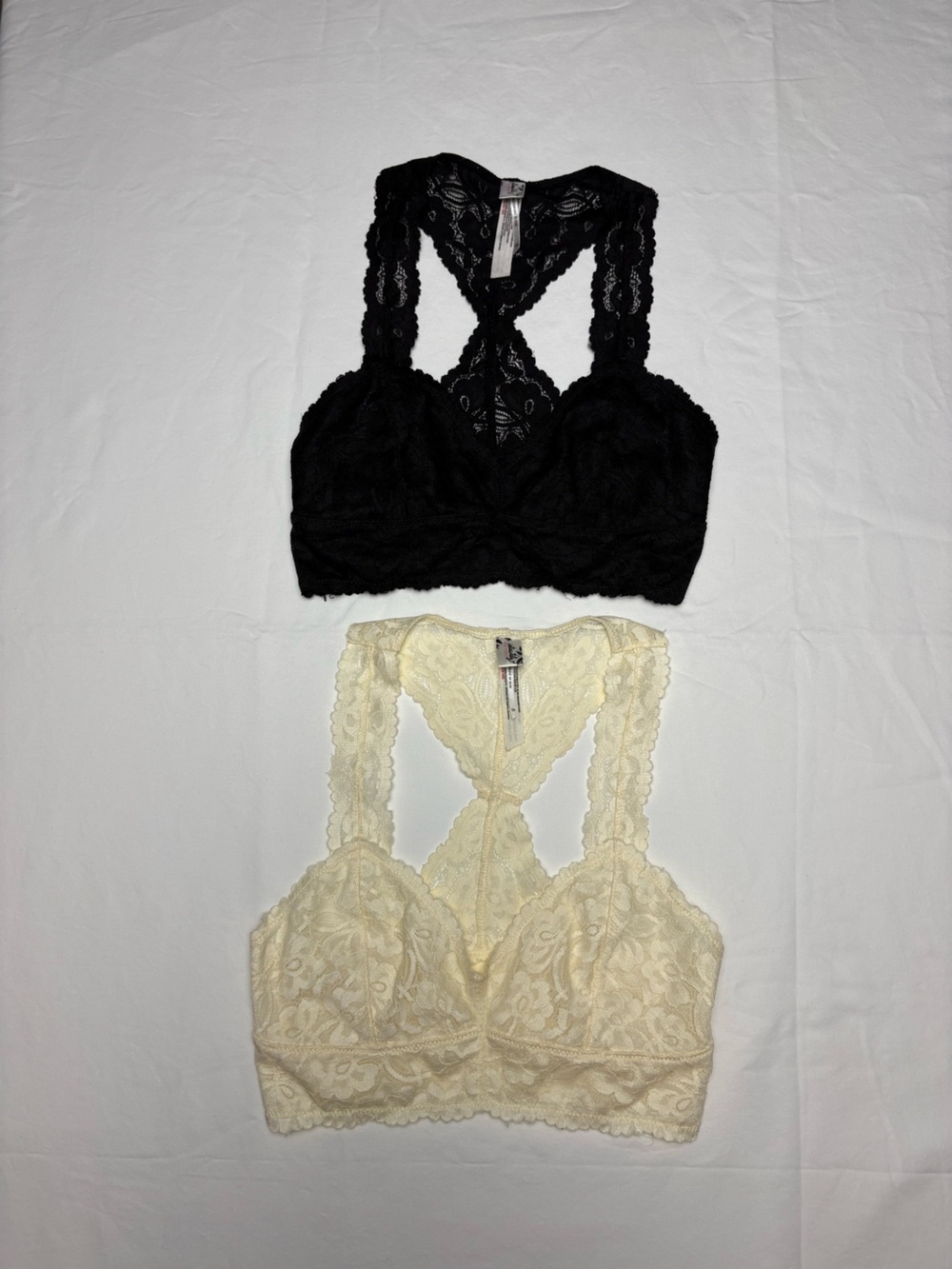 ✨Free People Lace Racerback Bralette Bundle (2) | XS ✨